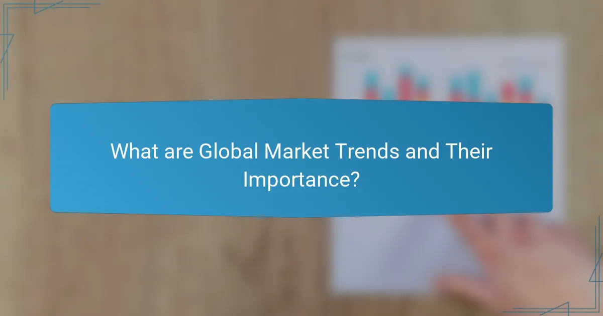 What are Global Market Trends and Their Importance?