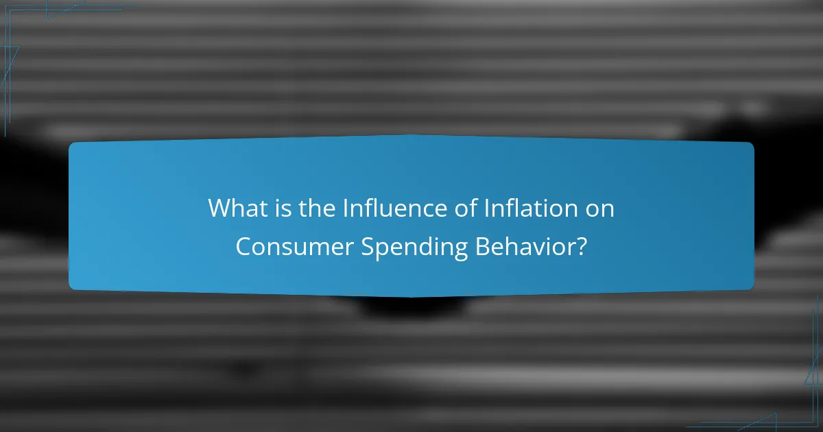 What is the Influence of Inflation on Consumer Spending Behavior?